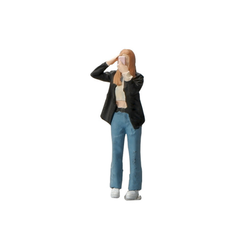 Foreign trade 1:64 trendy girl standing posture series miniature doll resin figurine model ornaments sand table landscaping props