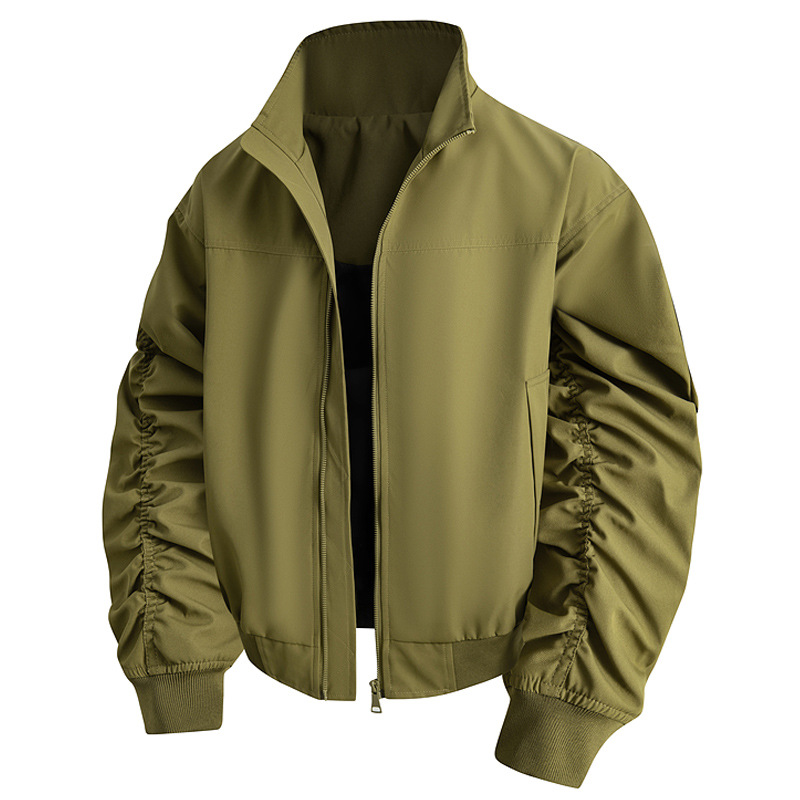 Chaqueta transfronteriza de tamaño grande para hombres primavera y otoño ropa casual europea y americana tendencia de hombre suelta delgada chaqueta de carga al aire libre