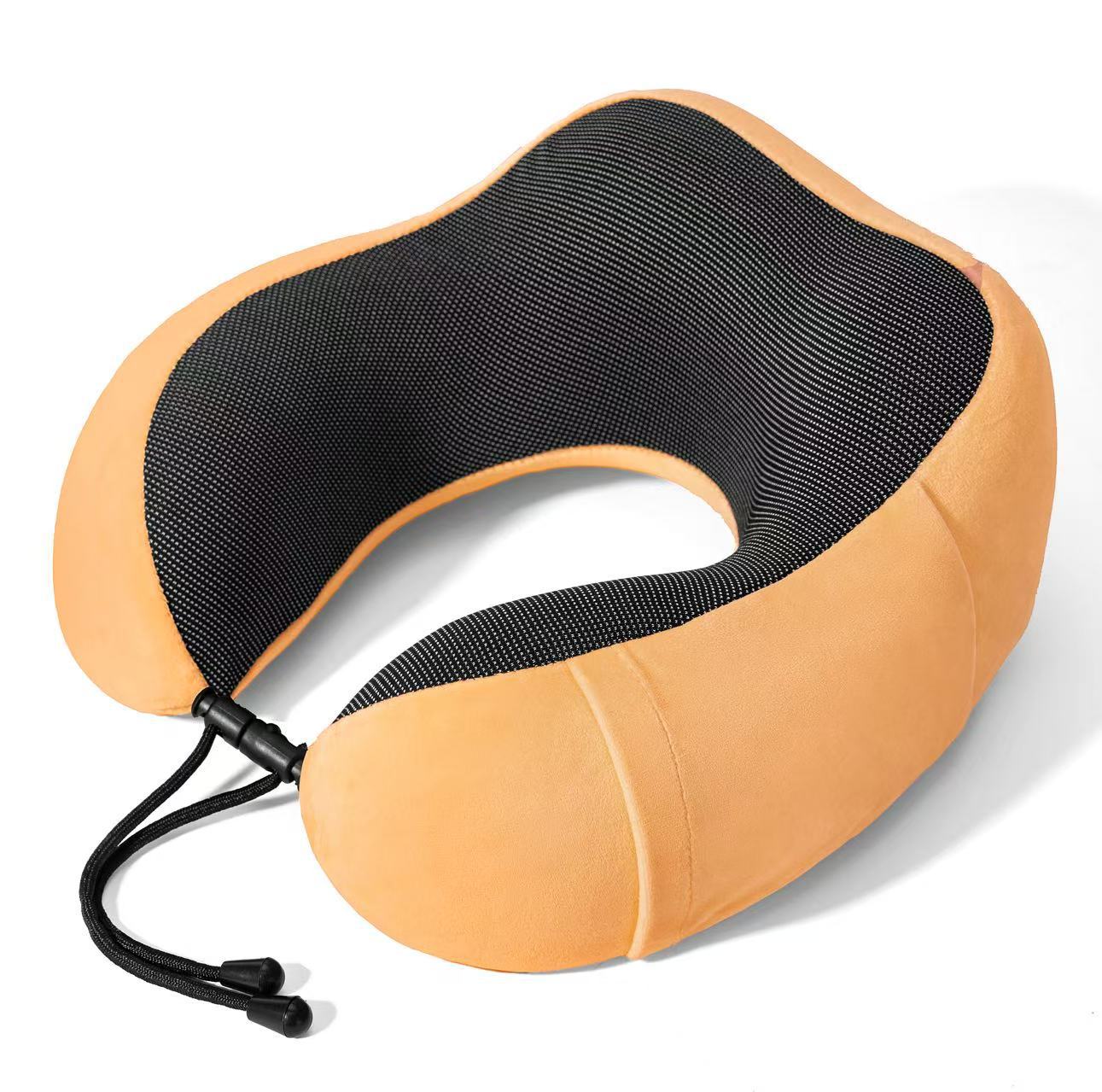 Verano helado sensación fría protección de cuello almohada en forma de U portátil almacenable memoria almohada de cuello de algodón almohada de avión almohada al por mayor existencias