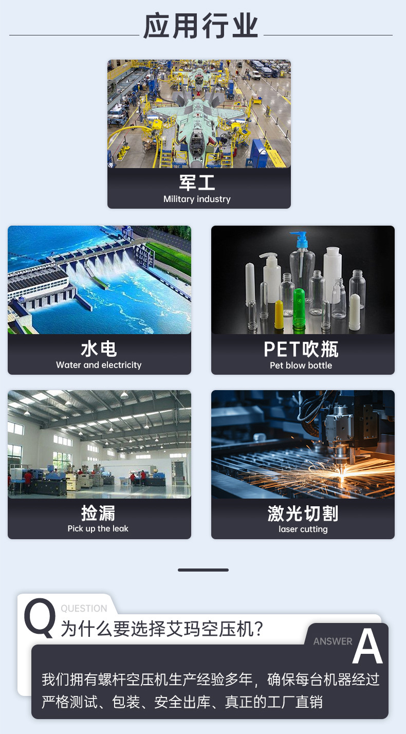 PET high-pressure blow molding air compressor 15KW/30Mpa booster compressor piston type air compressor
