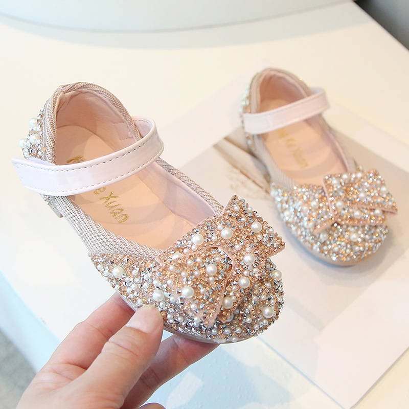 Zapatos de Cristal de Baile para Niñas, Cuero artificial