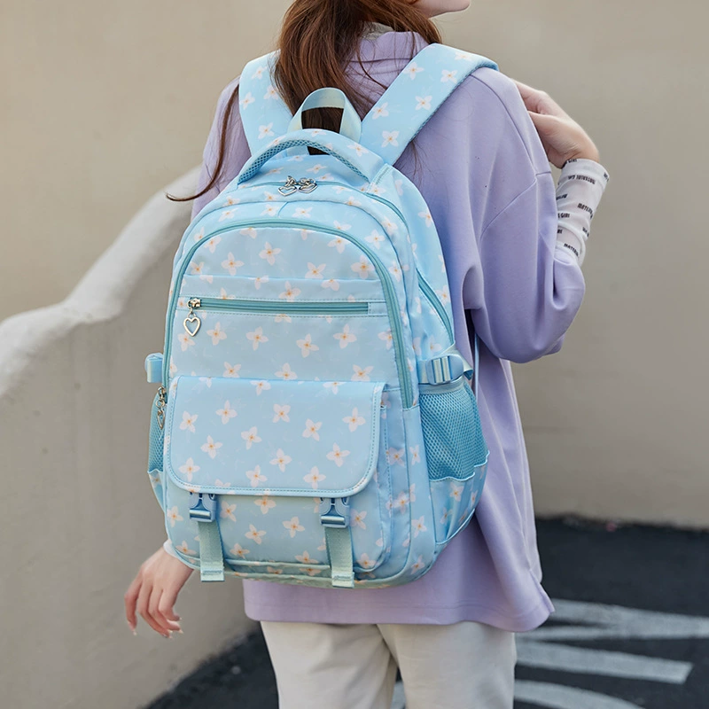 School bag, capacious shoulder bag, backpack lightweight for leisure, (Cross-border trading), spine protection, for secondary school, wholesale