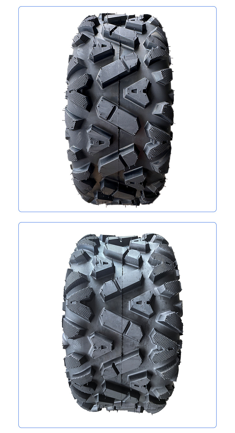 Atv Atv Off-Road Vehicle Kart Tire Front 25*8-12 Rear 25* 10-12inch Off-Road Tubeless Tire a Flower