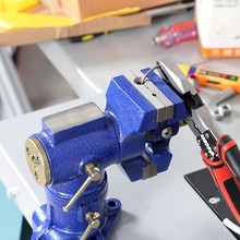新型双钳口台虎钳多功能台钳子夹钳360度旋转工作台diy重型桌虎钳