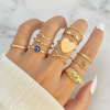 Ring, retro brand set, European style, suitable for import, wholesale