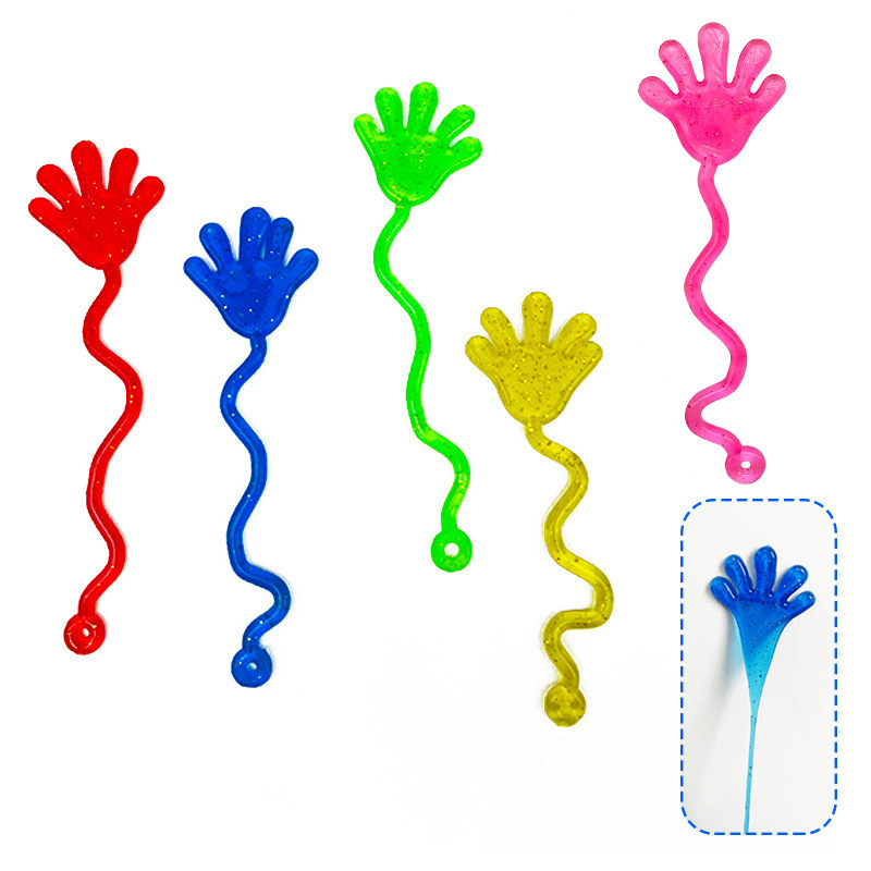 Nostalgic Wall Climbing Palm Creative Sticky Little Hand Vent Decompression Trick Elastic Little Hand Halloween Decoration Small Palm
