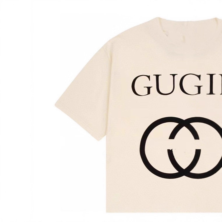 In-Stock Wholesale Gucci Short-Sleeve Clothing, High-Quality First-Hand Goods, Unisex Pure Cotton T-Shirts, Gucci Short-Sleeve