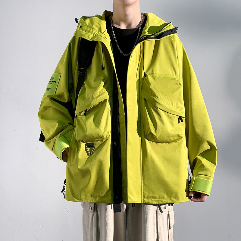 Chaqueta de camuflaje para hombres chaqueta de explosión hombre chaqueta de tren con capuzas marca de moda japonesa montaña casual al aire libre vestir