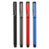 Металлическая черная ручка-роллер, делается под заказ, подарок на день рождения, с печатью вашего логотипа