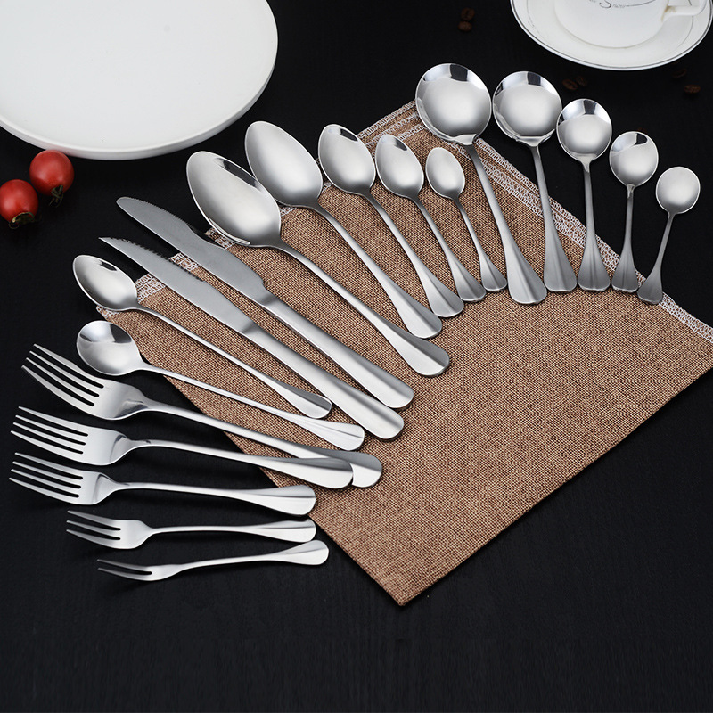 Zhuangyuan Stainless Steel Western Food Tableware Set Spoon Hotel Steak Knife Household Fruit Fork Gift Wholesale Simple Zhuangyuan Stainless Steel Western Food Tableware Set Spoon Hotel Steak Knife Household Fruit Fork Gift Wholesale Simple
