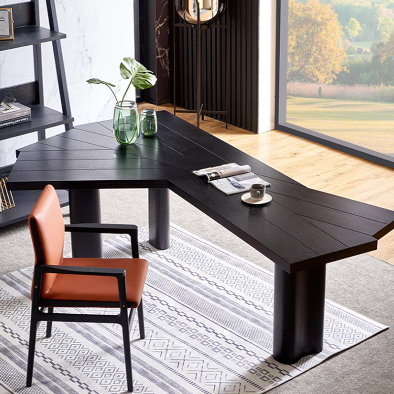 Quiet Style Distinctive Solid Wood Desk Creative Computer Desk Ash Wood Home Work Writing Desk