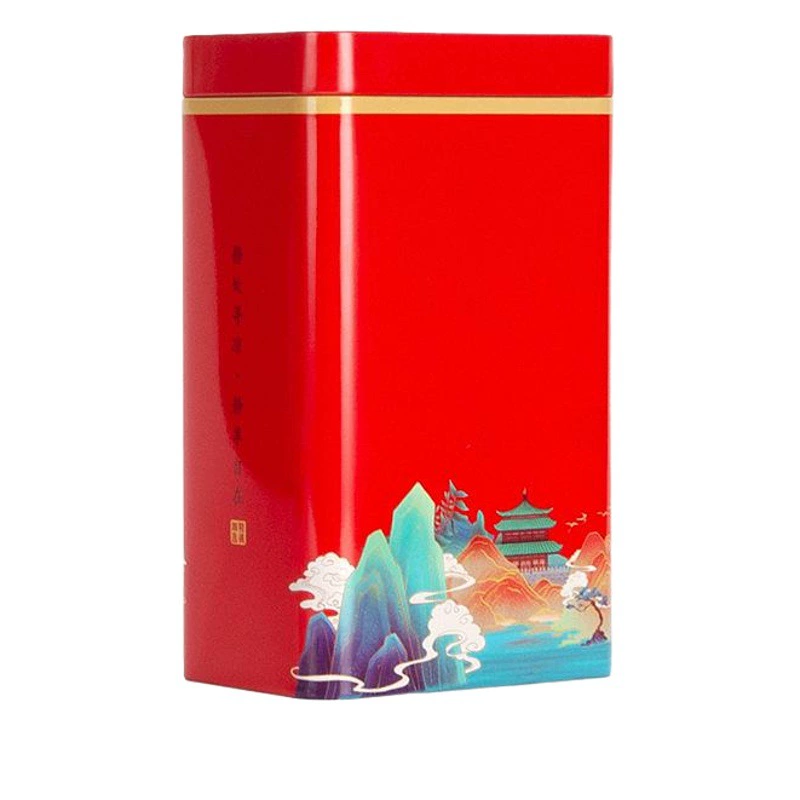 Новые чайные банки Бытовой черный чай Зеленый чай 100 г 250 г Квадратные герметичные жестяные чайные банки Упаковка Пустые коробки