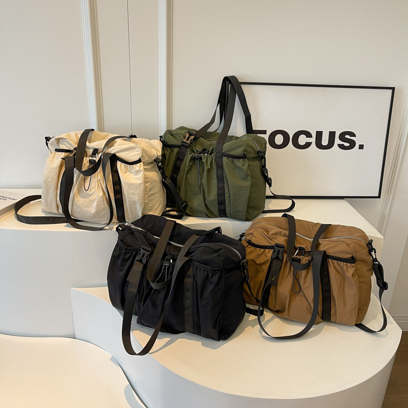 Corea del Sur estilo perezoso gran capacidad bolsa de viaje al aire libre ocio deportes fitness bolsa de hombro del todo partido bolsa de mensajero bolsa