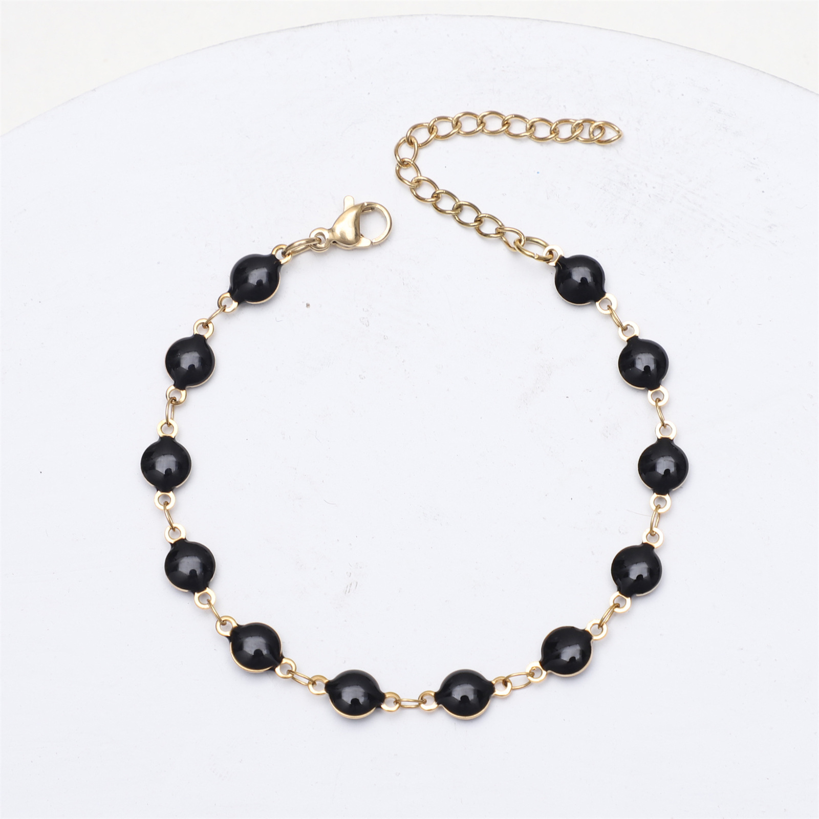 Women's Gender Wholesale Jewelry IG Style Geometric Solid Color Titanium Steel Jewelry Set