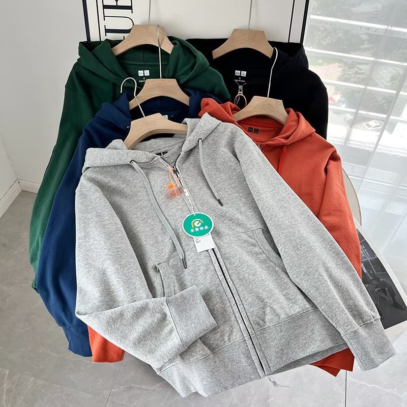 Men's/Women's Hooded Zipper Sports Cardigan Long Sleeve Loose Casual Jacket Autumn New Sweater 460324