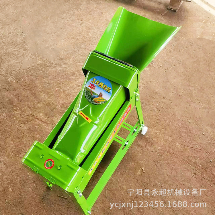 单筒玉米脱粒机厂家供应各型号玉米脱粒机柴油机款手动玉米打粒机