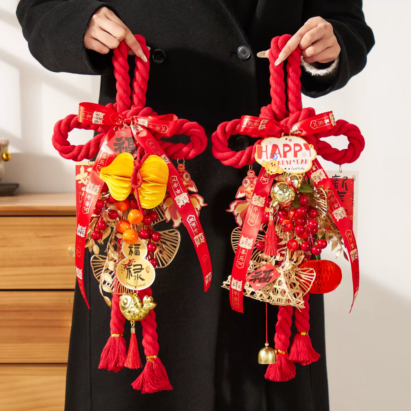 新款挂饰2026新年装饰挂件万字结马年春节过年布置中国结入户门挂