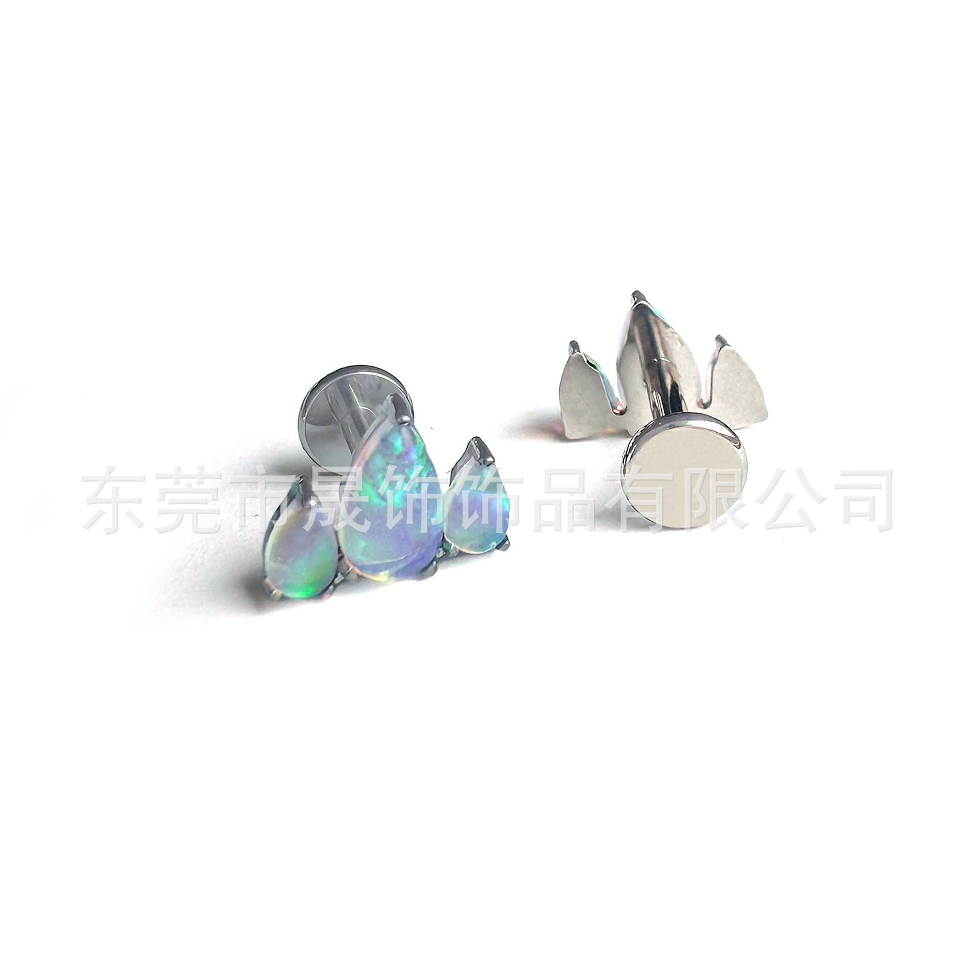 原创F136 Titanium Studded 果冻澳宝 Labret Stud Ear Stud Nose Stud Helix Cartilage Stud G23 Implant Grade Titanium 人体 Piercing Jewelry