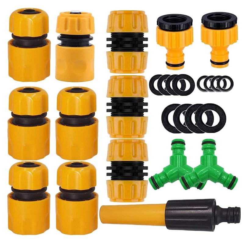 Conector de tubería de agua del jardín traje conector de manguera de jardín del hogar grifo de agua conexión rápida conector de lavado de coches recto