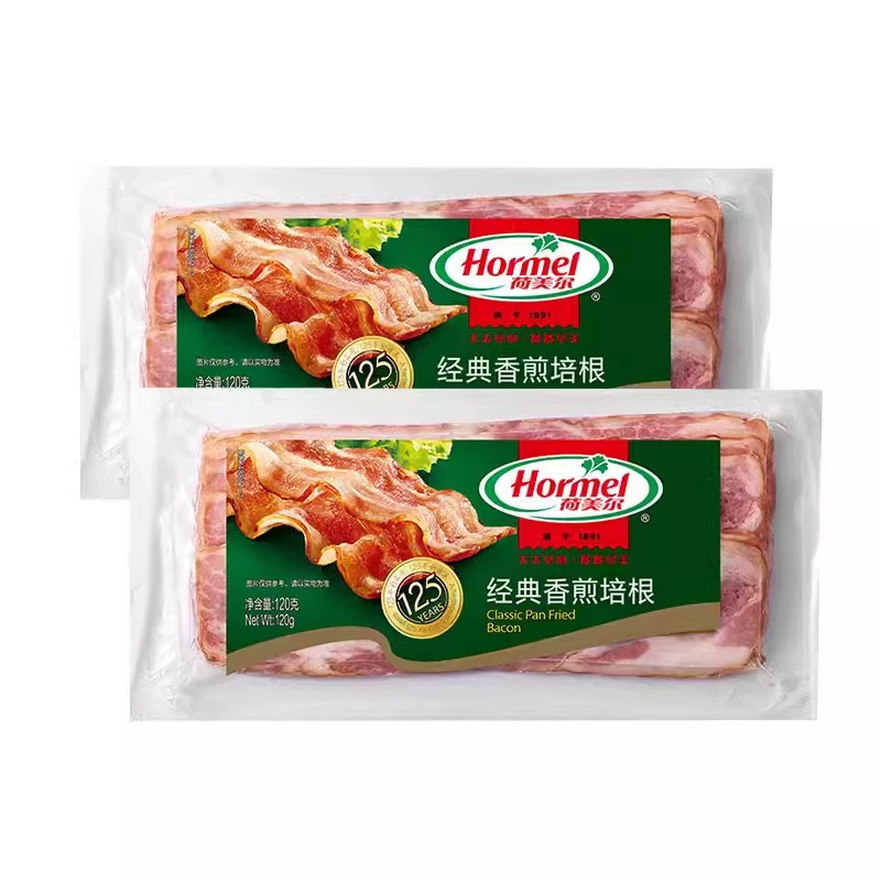 Хомель Классический жареный бекон Завтрак Бытовой гамбургер Сэндвич Ручной пирог Пицца Барбекю Западная еда