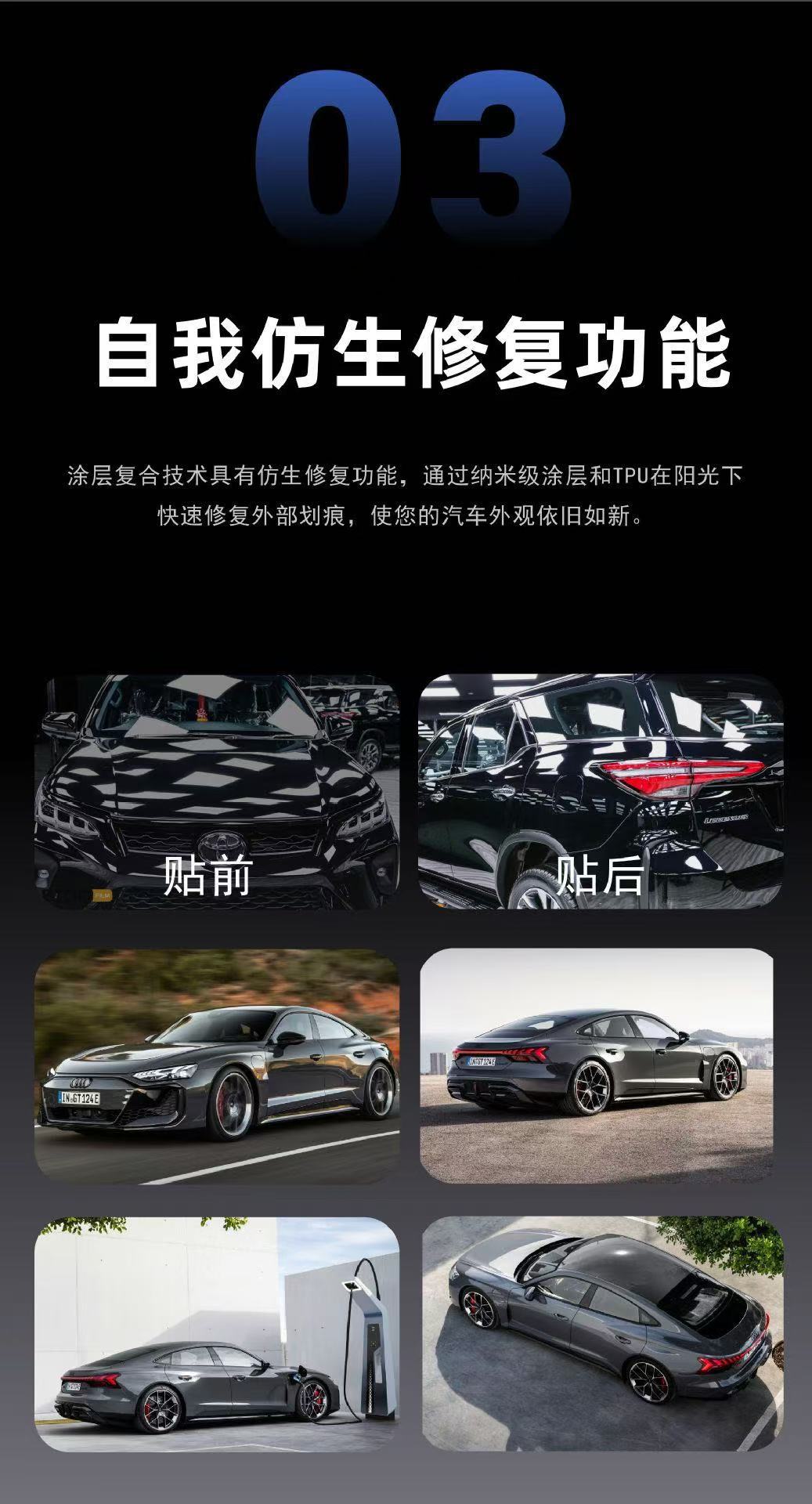 Car Tpu Invisible Car Wrap Paint Protection Film Ppf Transparent Matte Self-Healing Full Car Film Anti-Stain and Anti-Scratch Factory