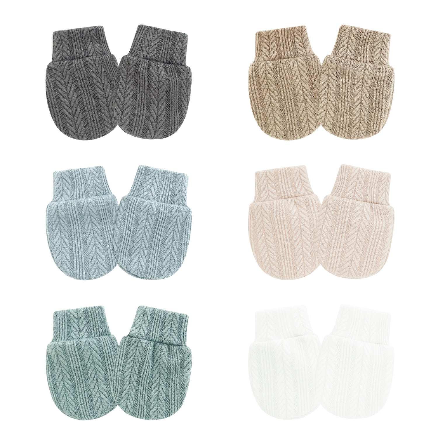 demi-season solid color gloves for early age