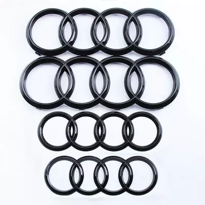 Applicable to Audi four-ring standard Q3Q5 net standard A5A6A4L modification RS3 front standard rear tail standard Audi front and rear car logo (Car logo)