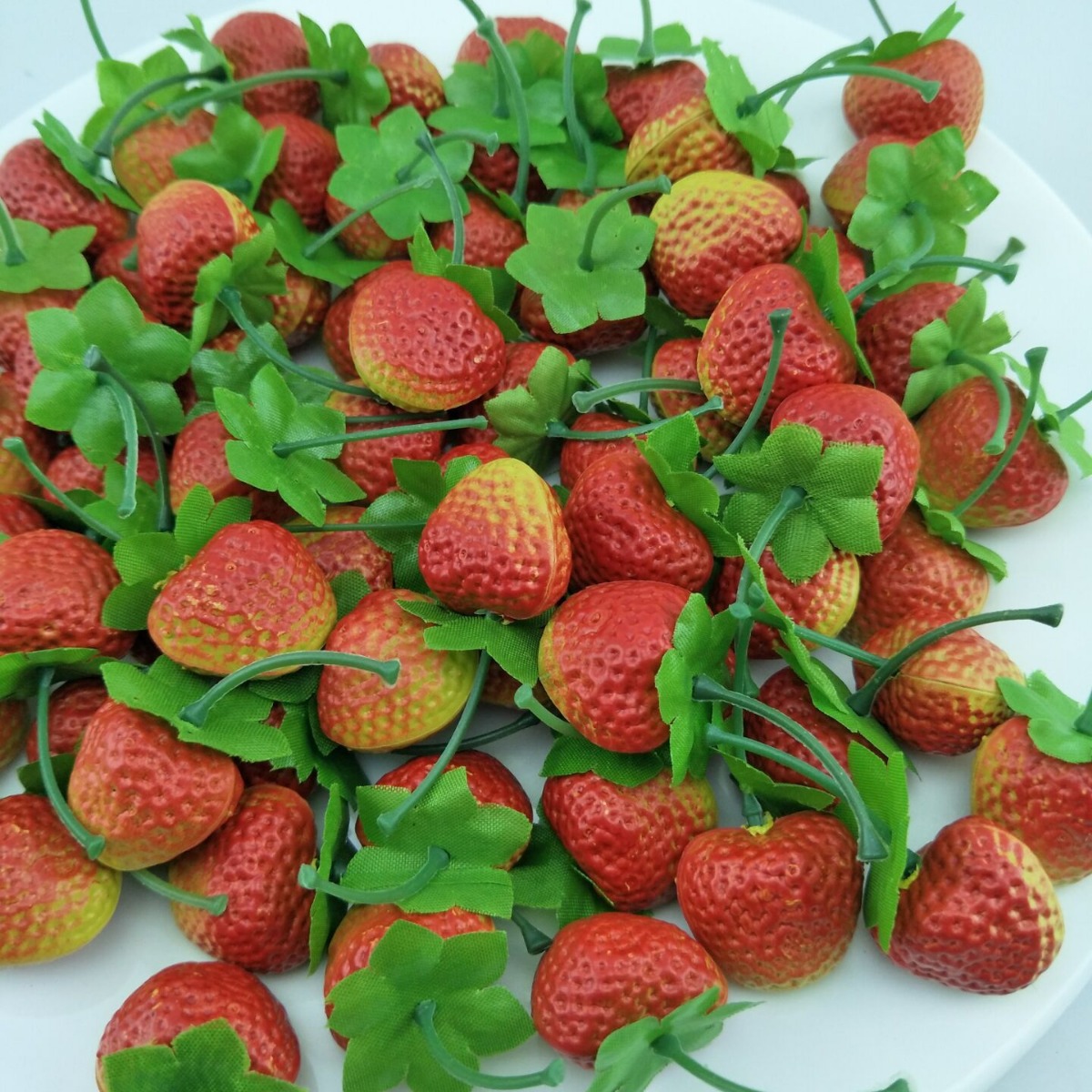 Realistic plastic strawberry PVC from foam