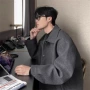 宽松秋季翻领男士大衣