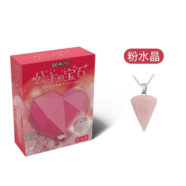 Crystal, pendant, with gem