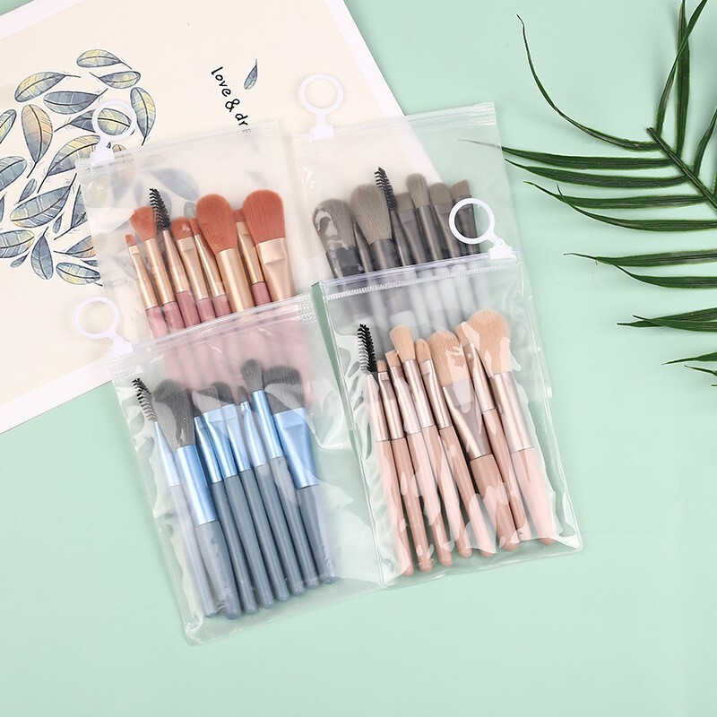 8 soft hair mini matte makeup brush set portable eye shadow brush blush brush full set of makeup brush wholesale