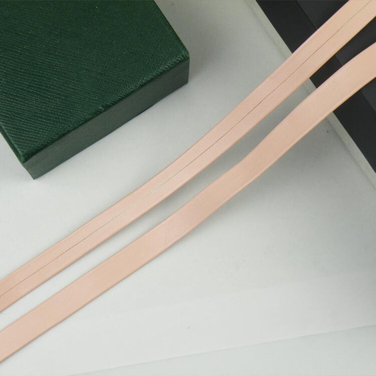 1 cm de color pu prensado banda de borde accesorios de prenda de vestir banda de borde textil decoración de cuero accesorios cuerda