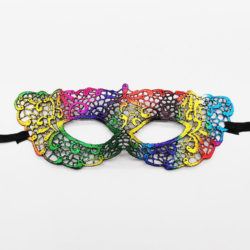 Máscaras de encaje transfronterizas, máscaras de encaje de fiestas de Halloween, máscaras de ojos especiales para carnaval de Halloween