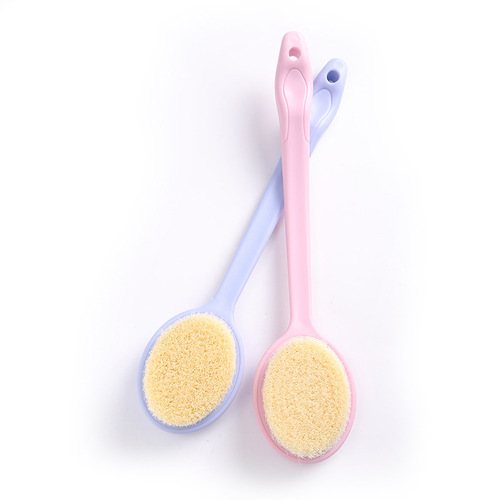 Soft-bristled shower brush, long-handled bath brush, back scrubbing tool, no-need-for-help back scrubbing brush, body scrubbing towel, back scrubbing brush