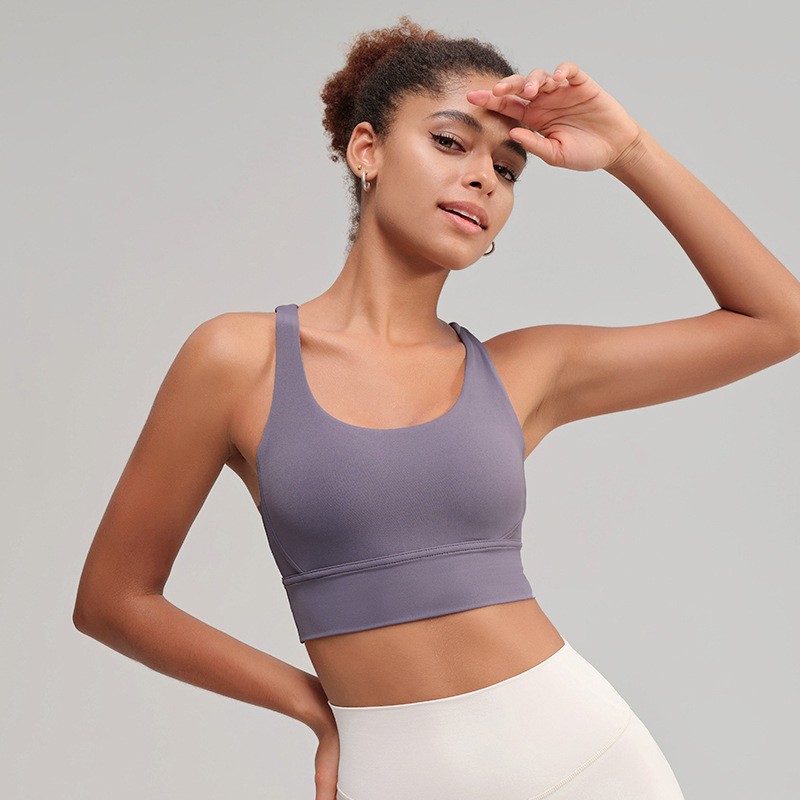 Ropa de yoga, espalda cruzada, ropa interior deportiva, a prueba de golpes, anti-caída, sujetador de yoga, chaleco de fitness, alta resistencia