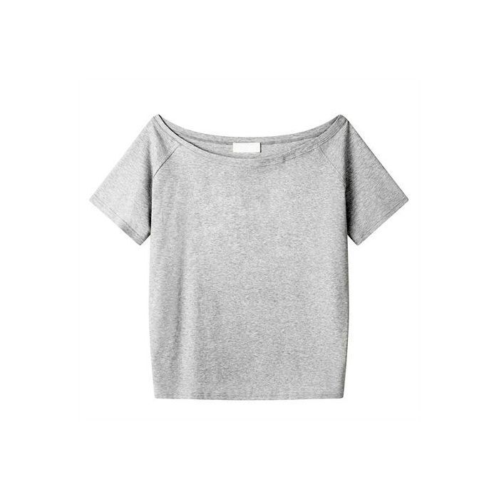 ドロップシッピングオフショルダー半袖レディース Tシャツワンショルダー 2025 新しい女性のルーズレイジーリラックスオフショルダートップ|undefined