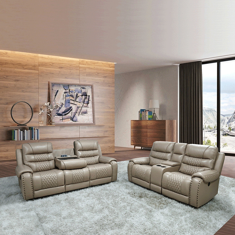 Villa Home Theater Sofa Vip Multifunctional First-Class Electric Cabin Private Cinema Room Audio-Visual Room Genuine Leather Smart