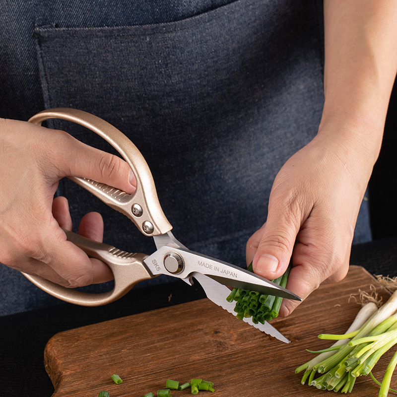 tijeras de cocina de acero inoxidable SK5 hogar mango de aluminio tijeras de hueso de pollo tijeras de aleación de aluminio multipropósito