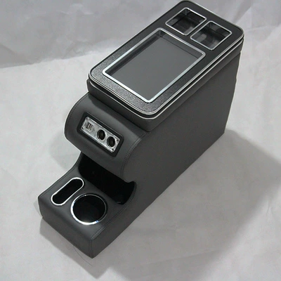 modified storage armrest — Armrest box - luxury-black-with-usb-suitable-for-brake-with-support