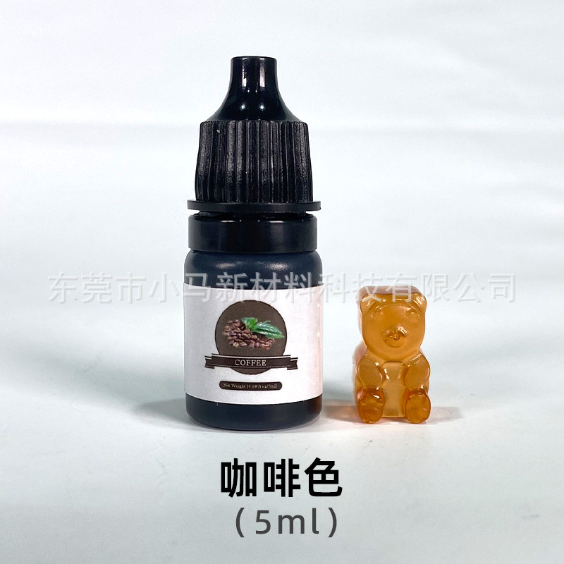 Pigmento Líquido para Resina Epoxi 24 Colores 5ml para Colorear Artesanías y Pegamento UV