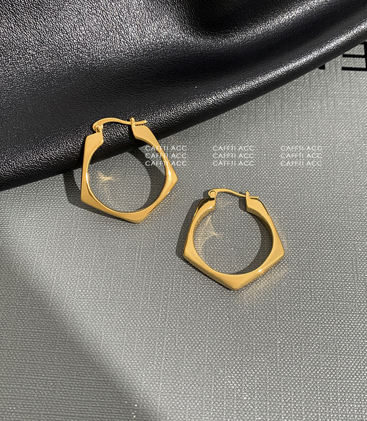 1 Pair Fashion Rhombus Metal Plating Women's Earrings display picture 11