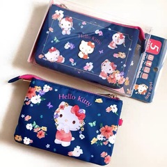 現物日系新型かわいいKittyクロミパスポート3層カードバッグ小銭入れ証明書パスポート収納バッグ