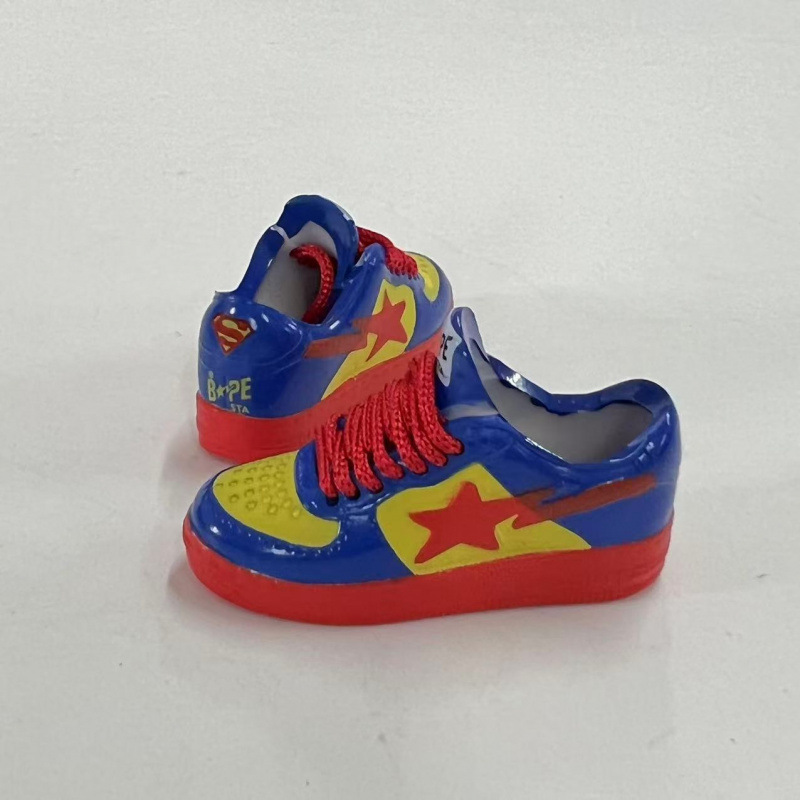 LABUBU Zapatos Rabu Ropa de bebé 17cm felpa vinilo bolso de muñeca colgante para zapatos desnudos caja ciega