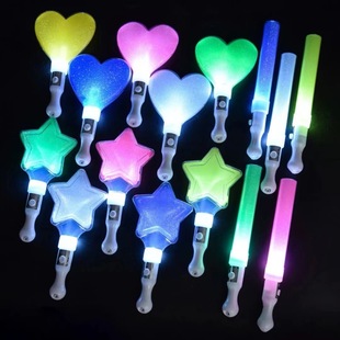 New handheld star light light stick concert atmosphere props five-pointed star support stick love flash stick toy
