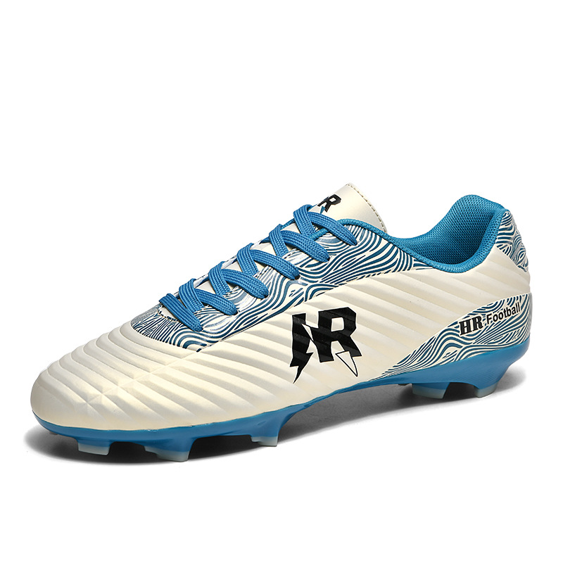 Zapatos de entrenamiento de clavos transfronterizos para hombres y mujeres, zapatos de fútbol juveniles de escuela secundaria, fábrica directa de fútbol