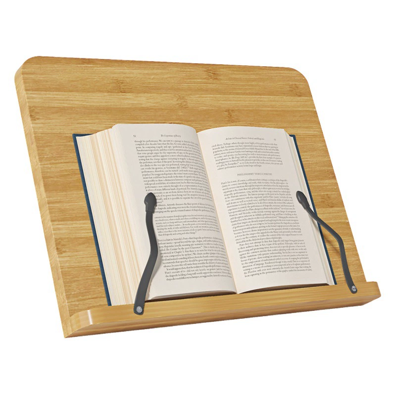 Деревянная подставка для чтения и чтения многофункциональная компьютерная подставка Подставка для тетради для каллиграфии восьмиступенчатая Регулируемая книжная полка для чтения взрослых и детей