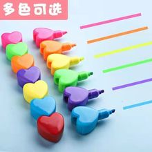 爱心荧光笔可爱造型划线圣诞节礼物跨境现货太空熊积木花朵荧光笔