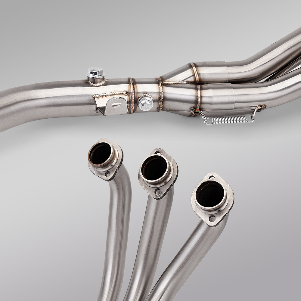 Mt09 Full-Section Exhaust Pipe Modification, Double Oxygen Port Front and Rear Muffler, Non-Destructive Installation 2021-2024
