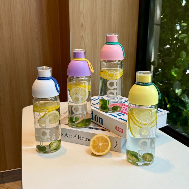 高ホウ素シリコングラス高颜値創意茶葉冷泡瓶冷抽出コーヒーカップ携帯取っ手コップは印字できる|undefined