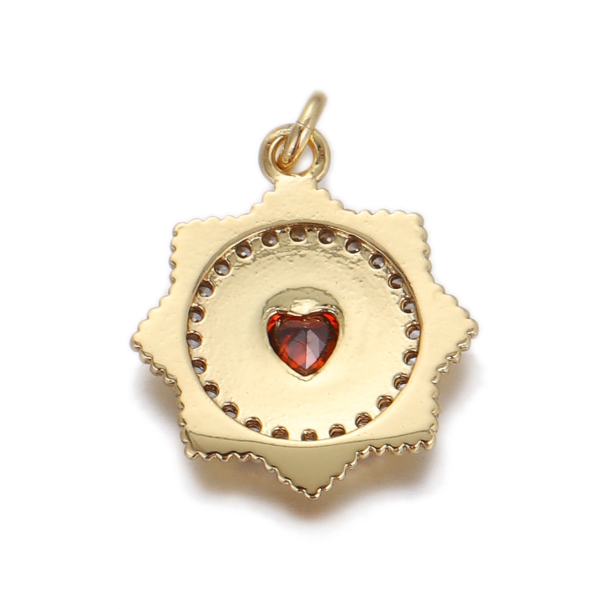 5g Weight Pendant, Chain Jewelry Making Type Copper Chain Material 1 Piece Quantity Holiday, Daily Occasion Copper Material Portrait, Heart Shape Pattern Unisex Gender Plating Design Retro, Simple Style Style 1 Piece Copper Portrait Heart Shape Pendant Chain 34